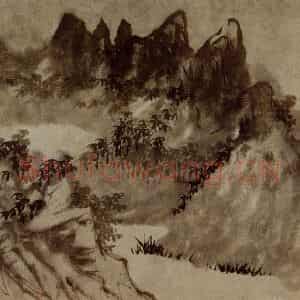 明末清初 石涛《四段景》国画山水作品图片鉴赏