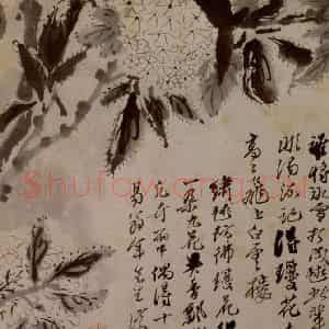 1694年 石涛《花卉12开》国画花鸟作品图片鉴赏