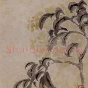 1694年 石涛《花卉12开》国画花鸟作品图片鉴赏