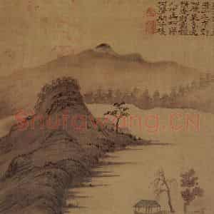 1695年 石涛《山水册8开》国画山水作品图片鉴赏