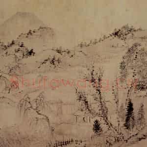 1695年 石涛《山水册8开》国画山水作品图片鉴赏
