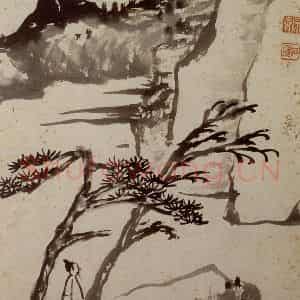 1698年 石涛《山水册》国画山水作品图片鉴赏