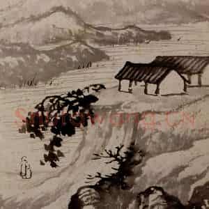 1698年 石涛《山水册》国画山水作品图片鉴赏