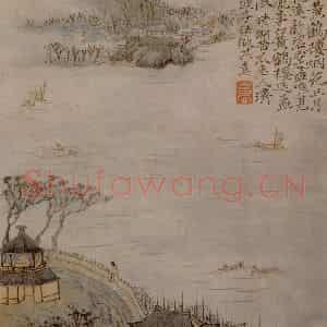 1705年 石涛《唐人诗意图》国画综合作品图片鉴赏