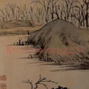 明末清初 石涛《山水册》国画山水作品图片鉴赏