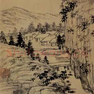 明末清初 石涛《山水册》国画山水作品图片鉴赏