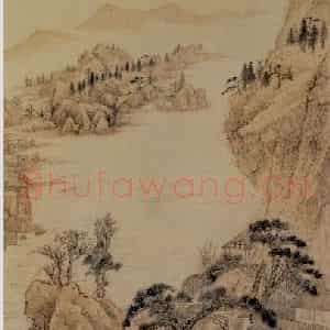 明末清初 石涛《对菊图》国画综合作品图片鉴赏