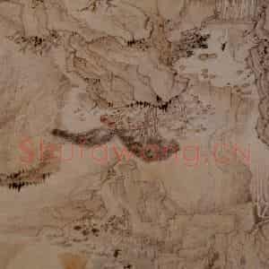1687年 石涛《细雨虬松图》国画综合作品图片鉴赏