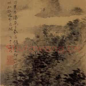1667年 石涛《山水图册15开》国画综合作品图片鉴赏