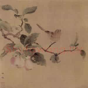 南宋 林椿《果熟来禽图》国画花鸟作品图片鉴赏