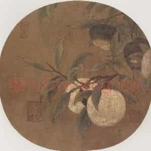 南宋 马麟《绿橘图》国画花鸟作品图片鉴赏