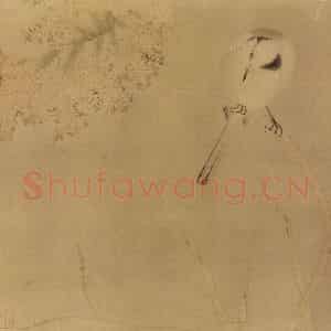 南宋 无名氏《枯荷鹡鸰图》国画花鸟作品图片鉴赏