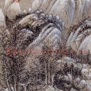 明代 王时敏《仿古山水图册》国画山水作品图片鉴赏
