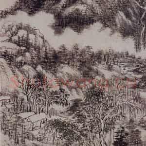 明代 王时敏《仿古山水图册》国画山水作品图片鉴赏