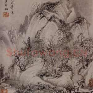 明代 王时敏《山水图册》国画山水作品图片鉴赏