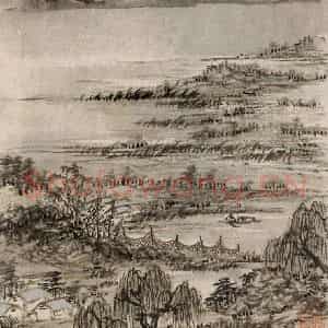 清代 髡残《山水册》国画山水作品图片鉴赏