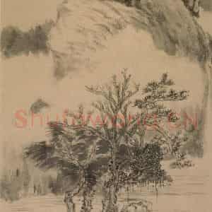 清代 髡残《山水册》国画山水作品图片鉴赏