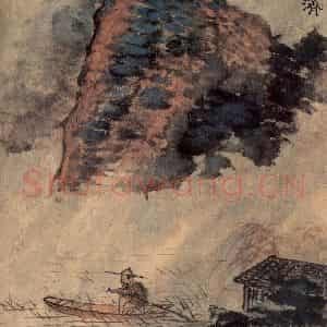 清代 石涛《书画册》国画山水作品图片鉴赏