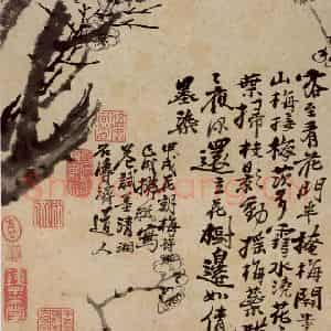 清代 石涛《花卉册》国画花鸟作品图片鉴赏