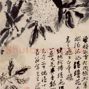 清代 石涛《花卉册》国画花鸟作品图片鉴赏