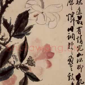 清代 石涛《花卉册》国画花鸟作品图片鉴赏