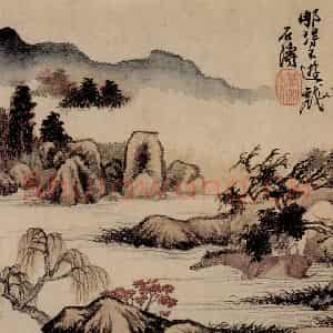 清代 石涛《山水花卉册》国画综合作品图片鉴赏