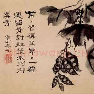 清代 石涛《蔬果册》国画花鸟作品图片鉴赏
