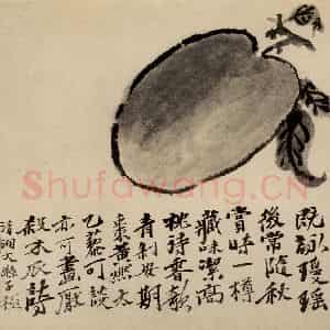 清代 石涛《蔬果册》国画花鸟作品图片鉴赏