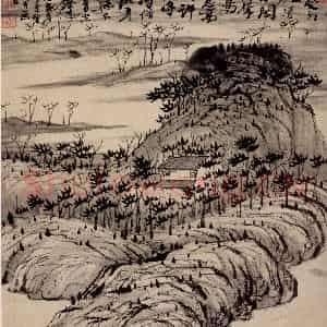 清代 石涛《山水册》国画山水作品图片鉴赏