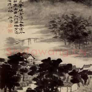 清代 石涛《山水册》国画山水作品图片鉴赏