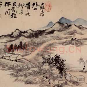 清代 石涛《山水册》国画山水作品图片鉴赏