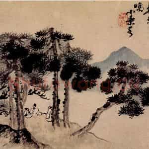 清代 石涛《山水册》国画山水作品图片鉴赏