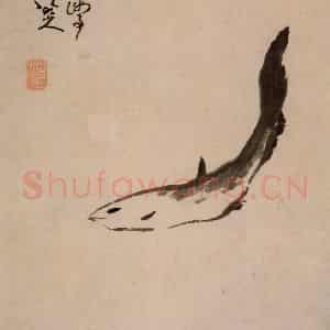 清代 朱耷《书画册》国画花鸟作品图片鉴赏