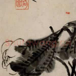 清代 朱耷《书画册》国画花鸟作品图片鉴赏