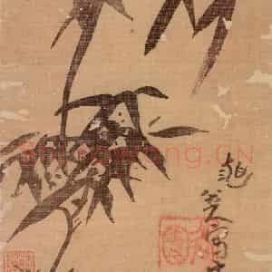 清代 朱耷《花鸟册》国画花鸟作品图片鉴赏