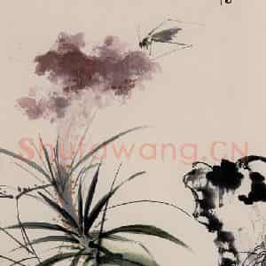 1962年 谢稚柳《秋声图》国画花鸟作品图片鉴赏