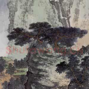 1994年 谢稚柳《山居崔峦图》国画山水作品图片鉴赏