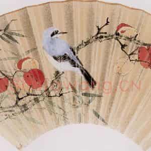1958年 谢稚柳《花鸟图》国画花鸟作品图片鉴赏