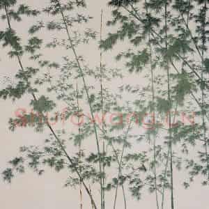 1959年 谢稚柳《凌云图》国画山水作品图片鉴赏