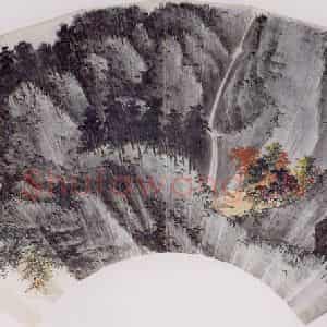 60年代 谢稚柳《山水图》国画山水作品图片鉴赏