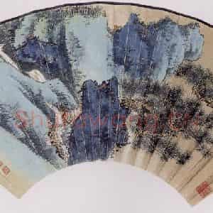 60年代 谢稚柳《乔松青嶂图》国画山水作品图片鉴赏