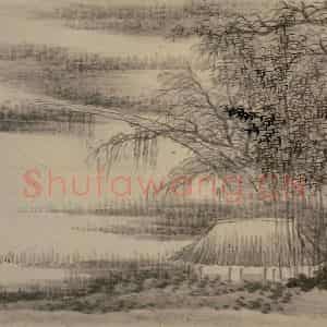 清代 龚贤《山水册》国画山水作品图片鉴赏
