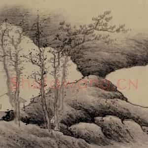 清代 龚贤《山水册》国画山水作品图片鉴赏