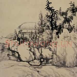清代 龚贤《山水册》国画山水作品图片鉴赏