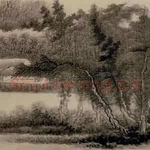 清代 龚贤《山水册》国画山水作品图片鉴赏