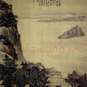 清代 龚贤《岳阳楼图轴》国画山水作品图片鉴赏