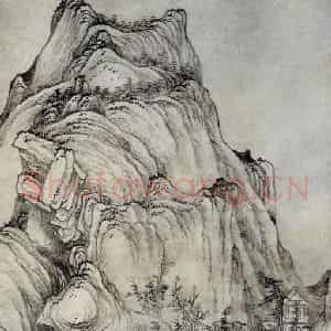 清代 龚贤《自藏山水图轴》国画山水作品图片鉴赏