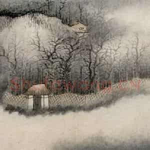 清代 龚贤《八景山水页装卷》国画山水作品图片鉴赏