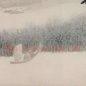 清代 龚贤《八景山水页装卷》国画山水作品图片鉴赏