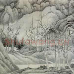 清代 龚贤《山水册》国画山水作品图片鉴赏